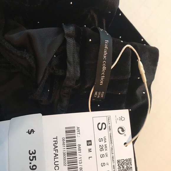 Zara TRF Collection Black flows shorts - Picture 3 of 3